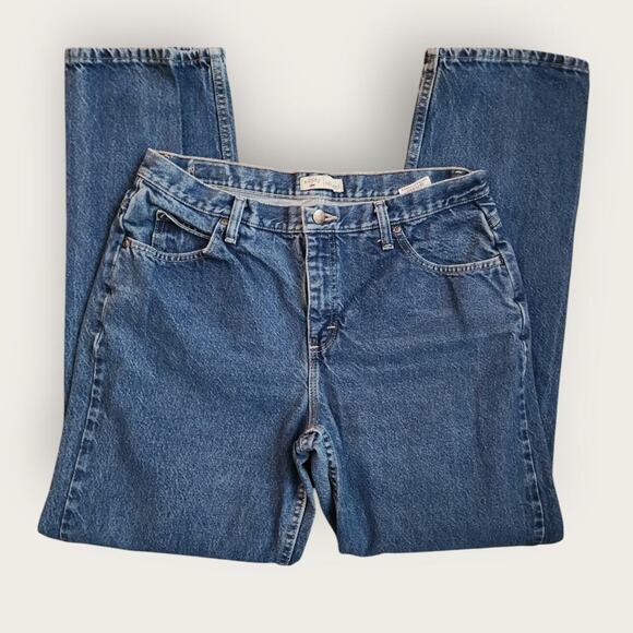 Riders By Lee Jeans Women's Size 14 Long Relaxed Straight med-wash - Picture 3 of 7